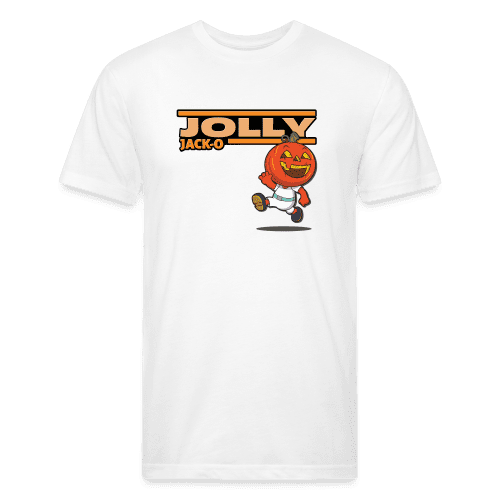 Jolly Jack-O Character Comfort Adult Tee - white