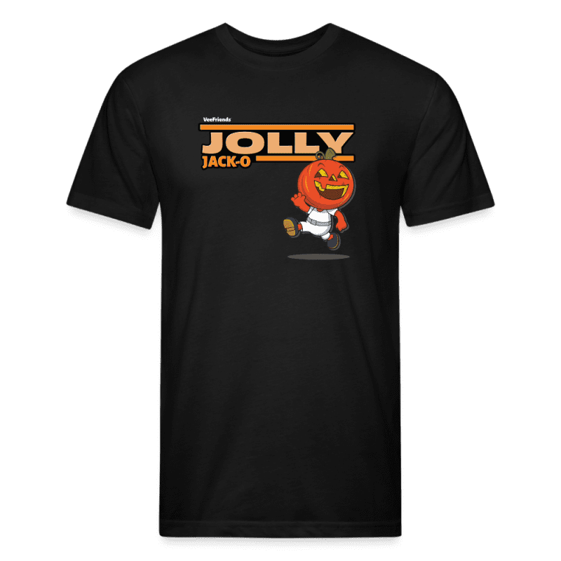 Jolly Jack-O Character Comfort Adult Tee - black