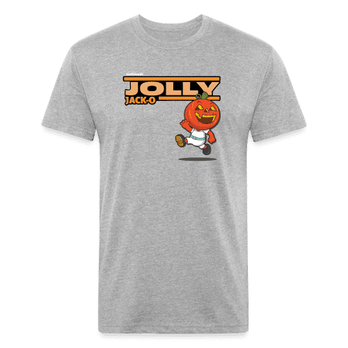 Jolly Jack-O Character Comfort Adult Tee - heather gray