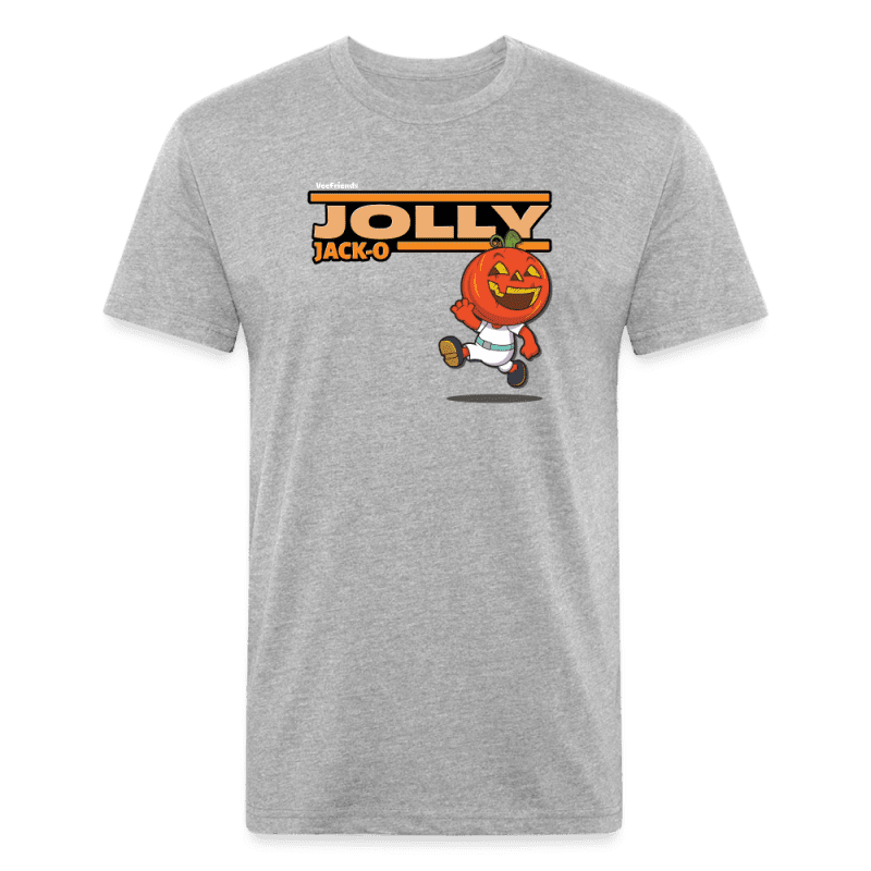 Jolly Jack-O Character Comfort Adult Tee - heather gray