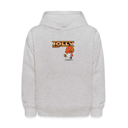 Jolly Jack-O Character Comfort Kids Hoodie - heather gray