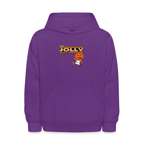 Jolly Jack-O Character Comfort Kids Hoodie - purple