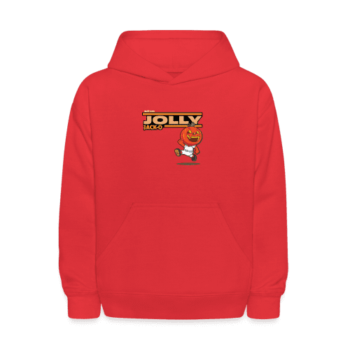 Jolly Jack-O Character Comfort Kids Hoodie - red