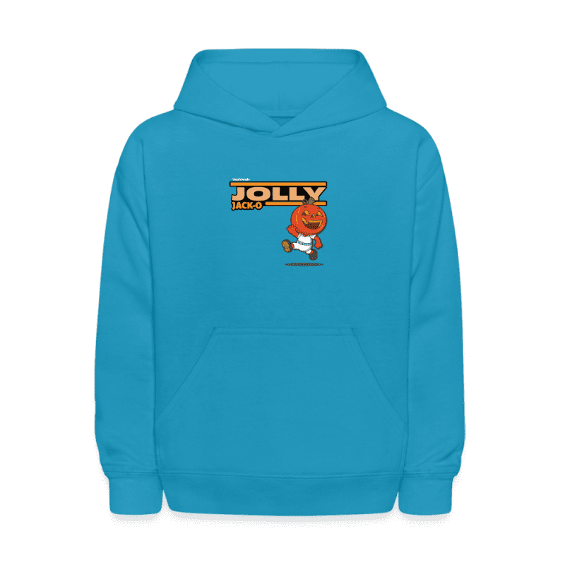 Jolly Jack-O Character Comfort Kids Hoodie - turquoise