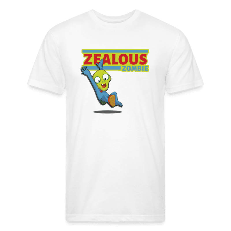 Zealous Zombie Character Comfort Adult Tee - white