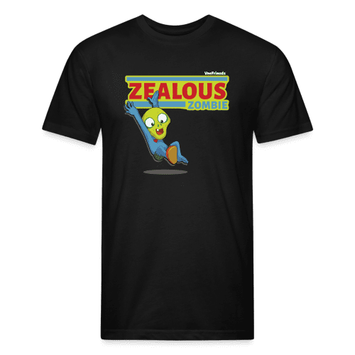 Zealous Zombie Character Comfort Adult Tee - black