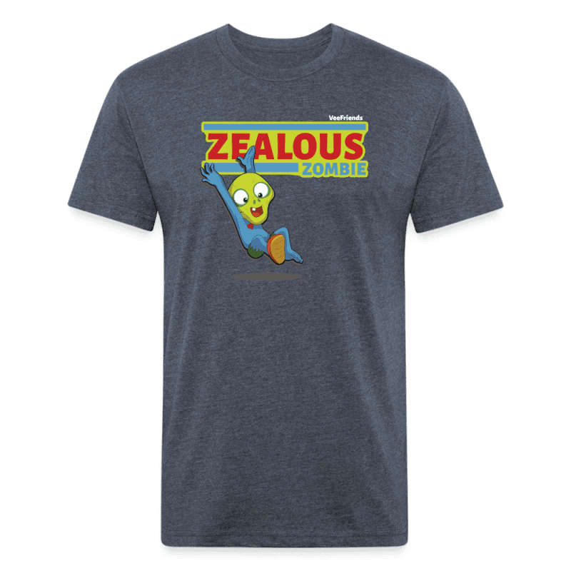 Zealous Zombie Character Comfort Adult Tee - heather navy