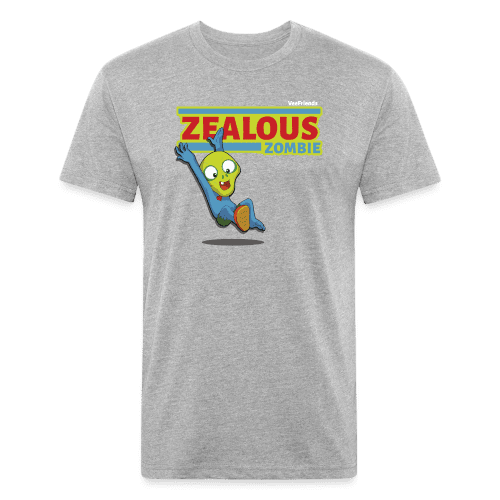 Zealous Zombie Character Comfort Adult Tee - heather gray