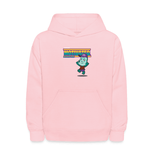 Motivated Monster Character Comfort Kids Hoodie - pink