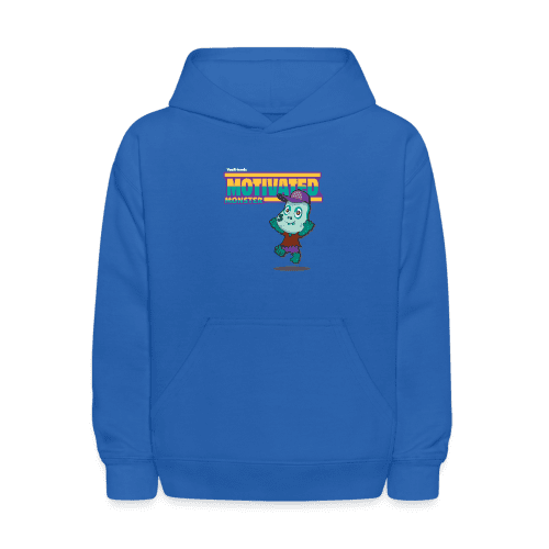 Motivated Monster Character Comfort Kids Hoodie - royal blue