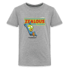 Zealous Zombie Character Comfort Kids Tee - heather gray