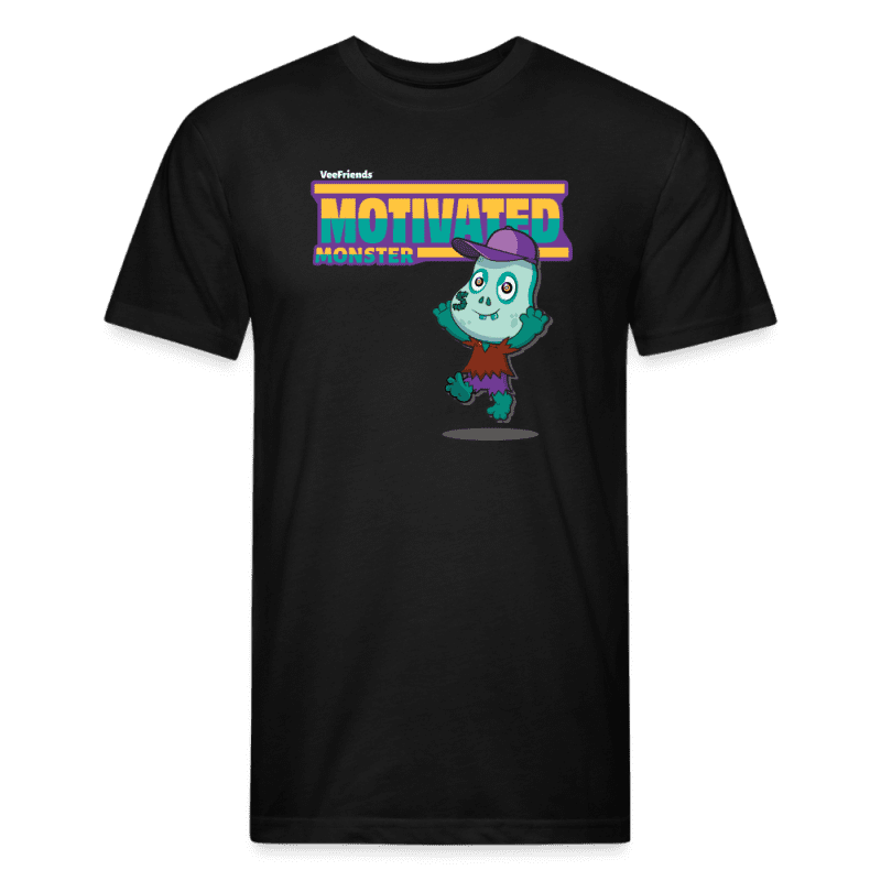 Motivated Monster Character Comfort Adult Tee - black