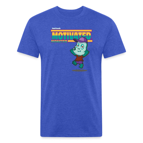 Motivated Monster Character Comfort Adult Tee - heather royal