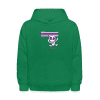 Skilled Skeleton Character Comfort Kids Hoodie - kelly green