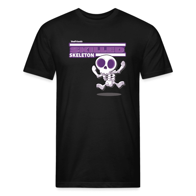 Skilled Skeleton Character Comfort Adult Tee - black