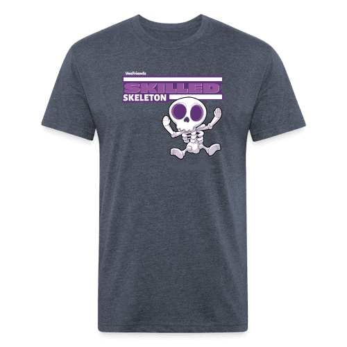 Skilled Skeleton Character Comfort Adult Tee - heather navy