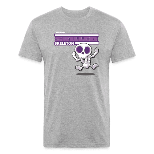 Skilled Skeleton Character Comfort Adult Tee - heather gray