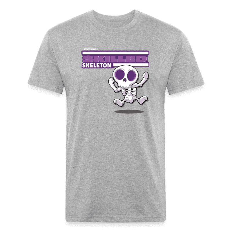 Skilled Skeleton Character Comfort Adult Tee - heather gray