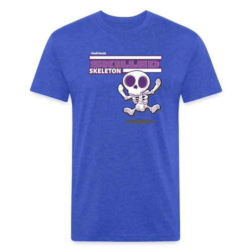 Skilled Skeleton Character Comfort Adult Tee - heather royal