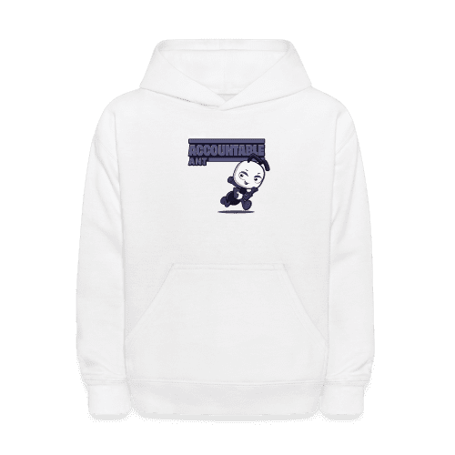 Accountable Ant Character Comfort Kids Hoodie - white