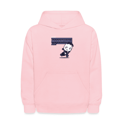 Accountable Ant Character Comfort Kids Hoodie - pink