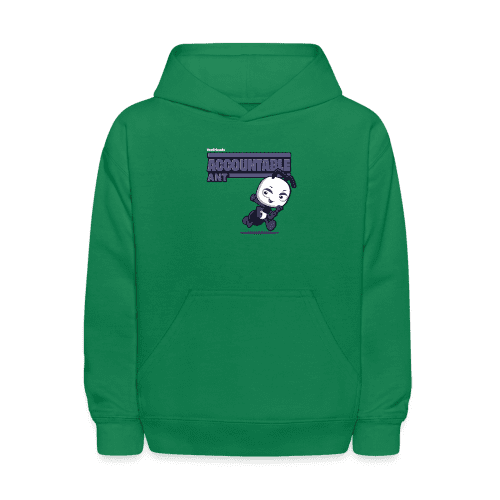 Accountable Ant Character Comfort Kids Hoodie - kelly green