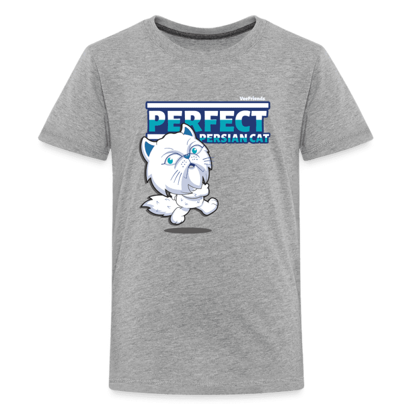 Perfect Persian Cat Character Comfort Kids Tee - heather gray