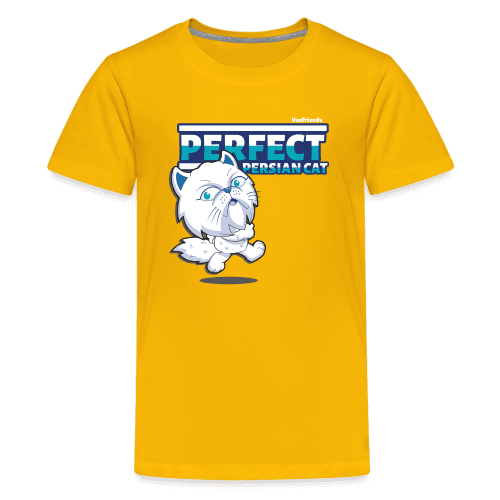 Perfect Persian Cat Character Comfort Kids Tee - sun yellow