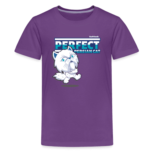 Perfect Persian Cat Character Comfort Kids Tee - purple