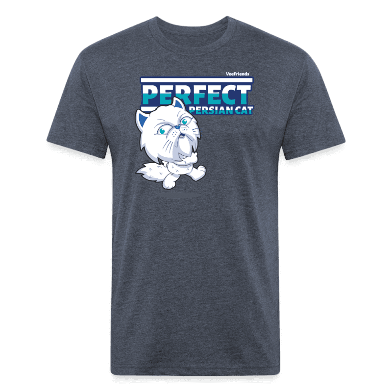 Perfect Persian Cat Character Comfort Adult Tee - heather navy