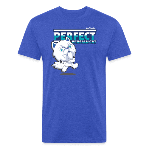 Perfect Persian Cat Character Comfort Adult Tee - heather royal