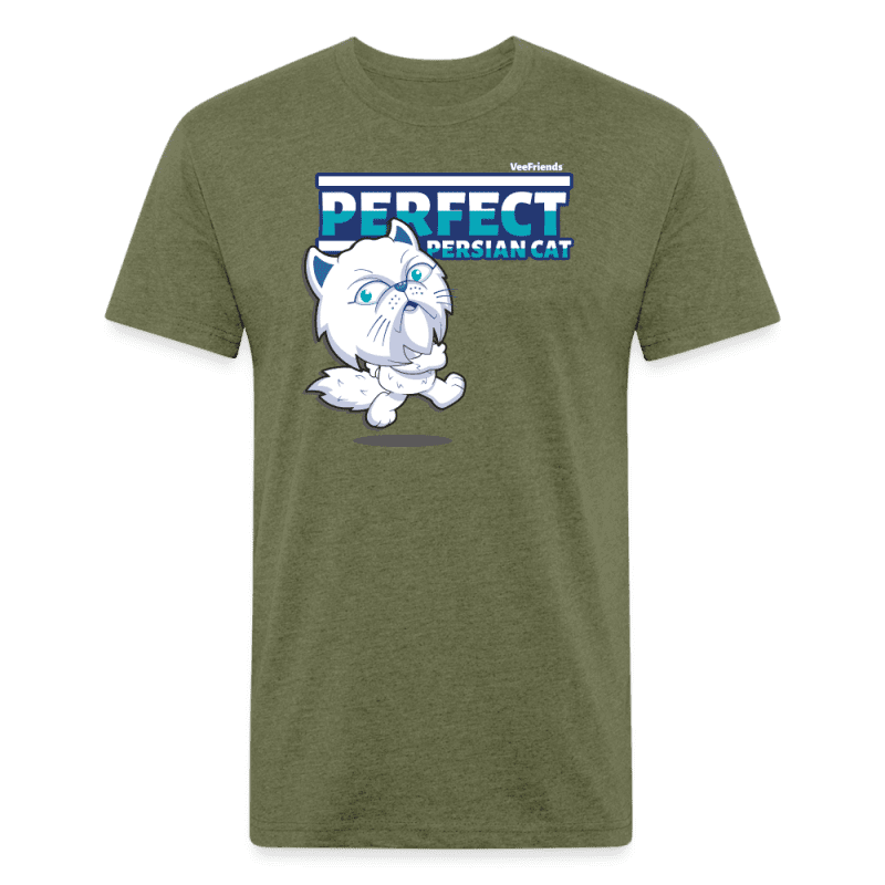 Perfect Persian Cat Character Comfort Adult Tee - heather military green