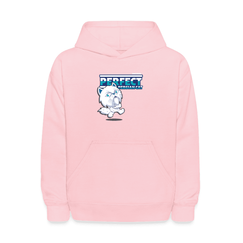 Perfect Persian Cat Character Comfort Kids Hoodie - pink