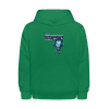 Gratitude Gorilla Character Comfort Kids Hoodie - kelly green