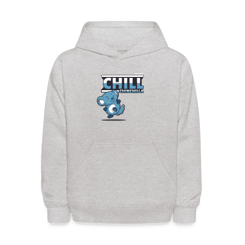 Chill Chinchilla Character Comfort Kids Hoodie - heather gray