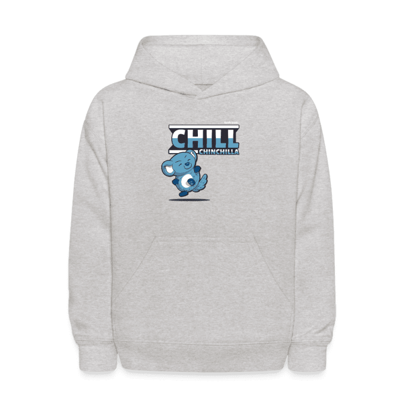 Chill Chinchilla Character Comfort Kids Hoodie - heather gray