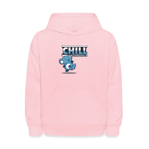 Chill Chinchilla Character Comfort Kids Hoodie - pink