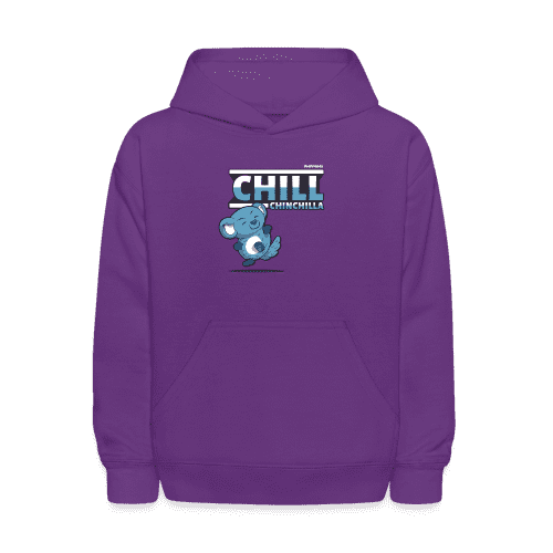 Chill Chinchilla Character Comfort Kids Hoodie - purple