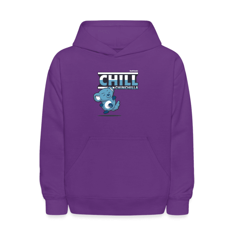 Chill Chinchilla Character Comfort Kids Hoodie - purple