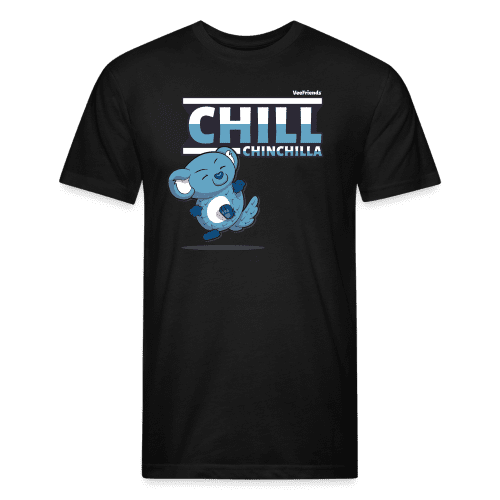 Chill Chinchilla Character Comfort Adult Tee - black