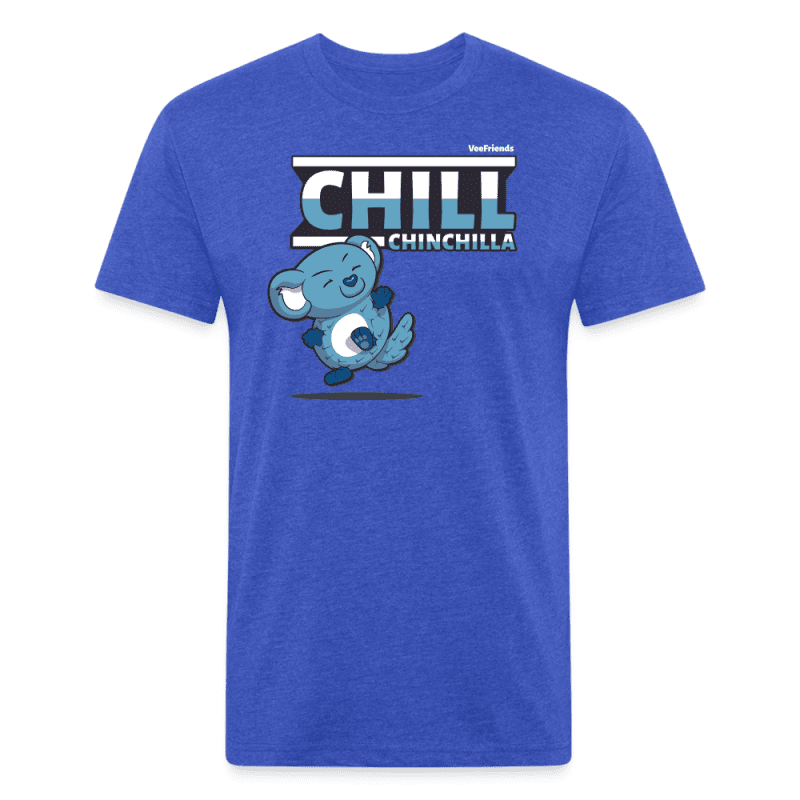 Chill Chinchilla Character Comfort Adult Tee - heather royal