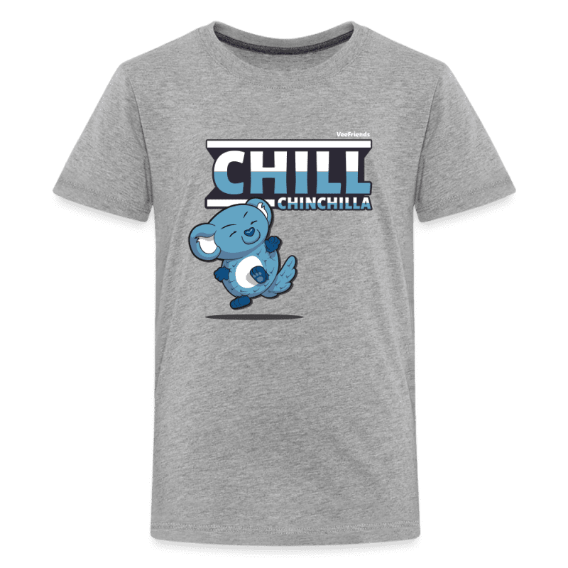 Chill Chinchilla Character Comfort Kids Tee - heather gray