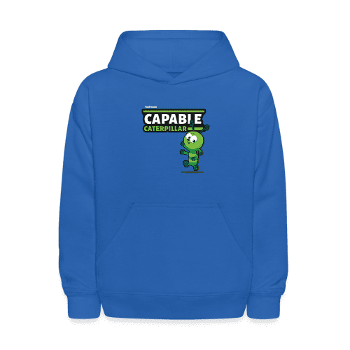 Capable Caterpillar Character Comfort Kids Hoodie - royal blue