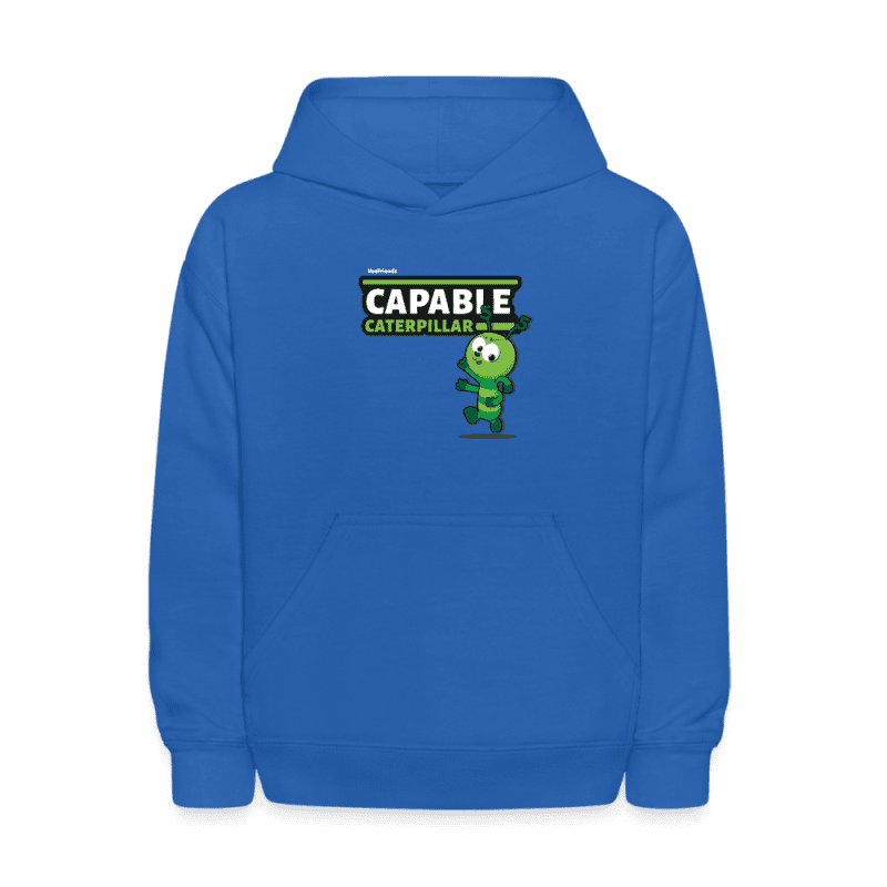 Capable Caterpillar Character Comfort Kids Hoodie - royal blue