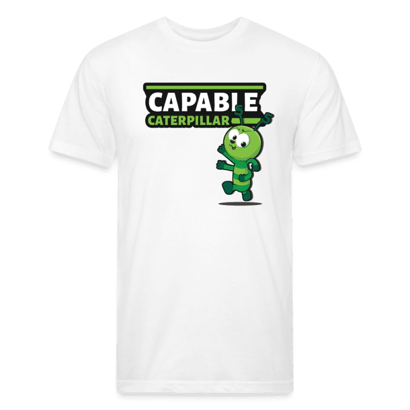 Capable Caterpillar Character Comfort Adult Tee - white