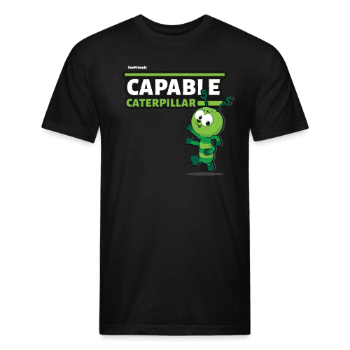 Capable Caterpillar Character Comfort Adult Tee - black