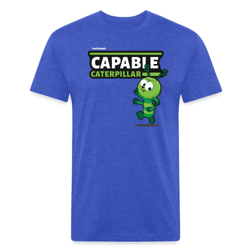 Capable Caterpillar Character Comfort Adult Tee - heather royal