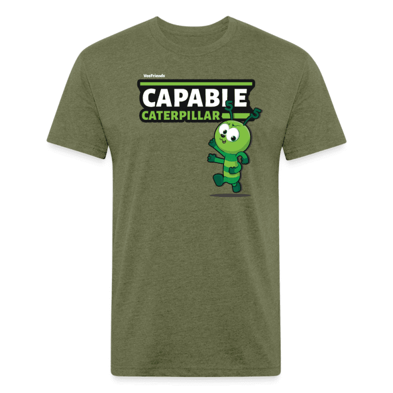 Capable Caterpillar Character Comfort Adult Tee - heather military green