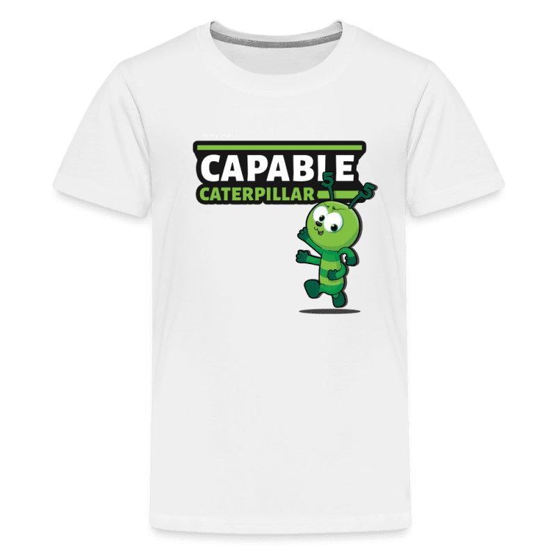 Capable Caterpillar Character Comfort Kids Tee - white