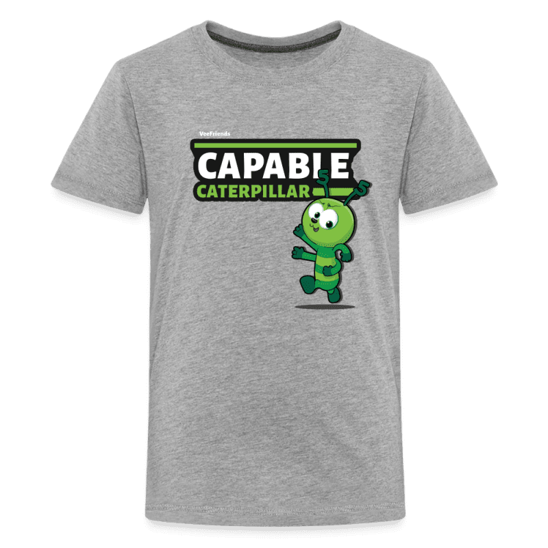 Capable Caterpillar Character Comfort Kids Tee - heather gray